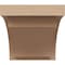 Ekena Millwork 10"W x 10"D x 10"H Wide Rivera Rough Cedar Woodgrain TimberThane Corbel, Primed Tan CORUR10X10X10RIVRCPR - alternate 3